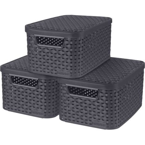 Boîte de rangement Curver style 3 pcs 6 L plastique (1/4)