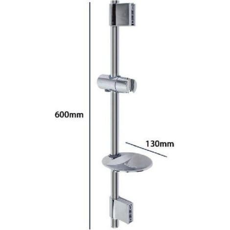 Asta saliscendi colonna doccia regolabile e portasaponetta 60 CM A.79361