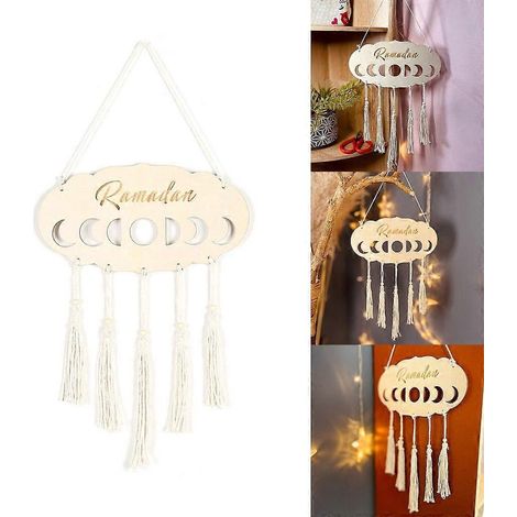 Panneau de porte en bois décoratif et créatif à suspendre pour la décoration intérieure (1/4)