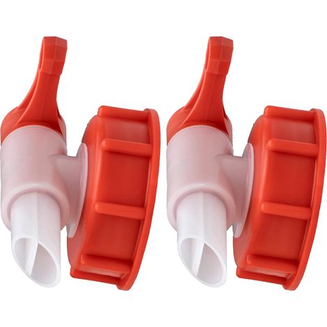 2pcs Robinet verseur Filetage DIN 61 Débit 5L/min Bidon 20L Plastique Alimentaire Camping Cuisine (1/5)
