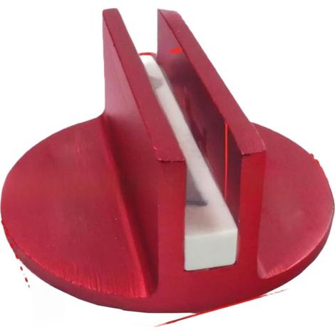 Magnetisch für Wagenheber-Pads, 1 Packung Aluminium-Rillen-Wagenheber-Pad mit Nylon-Einsatz für Quetschschweißschutz, Auto-Hebepad für Fahrzeuggarage (rot) (1/5)