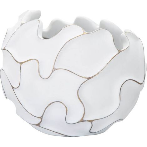 Vaso Resina Decorato cm Ø 44X37 - GASPEAU LINES (1/5)