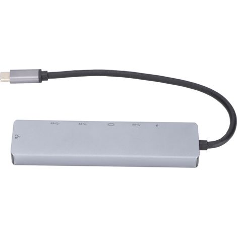 Adaptateur USB-C 6-en-1 PD 87W avec Port HDMI, Ethernet RJ45, 3 Ports USB 3.0 et Charge Rapide (1/5)
