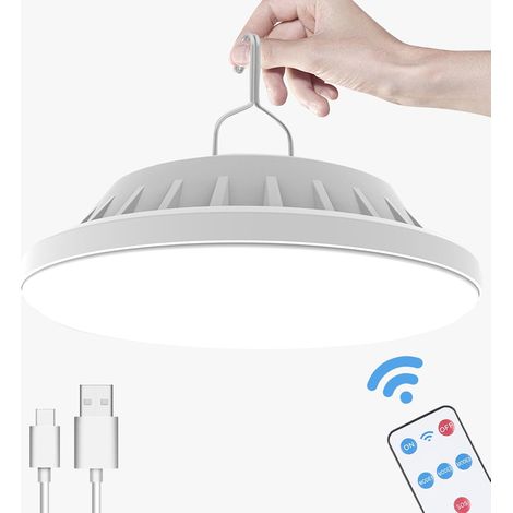 Lanterne de camping solaire et USB 1000 lm – 120 LED – Télécommande – Étanche – À suspendre (1/3)