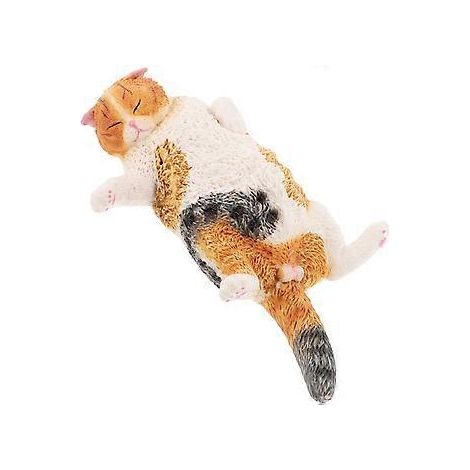 Statue de chat de jardin, adorable figurine de chat pour jardin, sculpture de chat, chat de jardin mignon (comme illustré)
