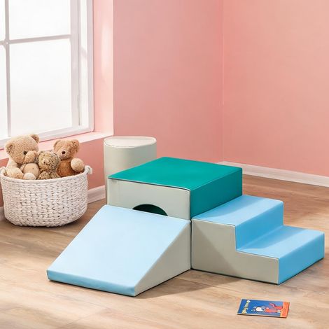 Parcours de motricité bébé 4 modules mousse EPE multicolore (1/5)