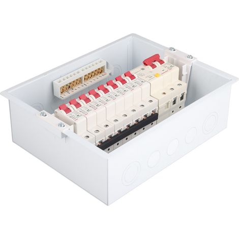 Deluxe Indoor Lighting Distribution Box (Concealed Mounting) with 8-Way + 2-P Residual Current Circuit Breaker (RCCB) 63A (420A + 432A) (Dedicated Line for Overweight Units) (1/5)