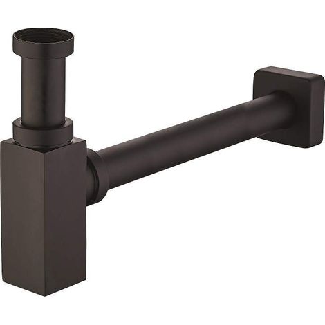 Siphon pour vasque modèle noir mat Ercos BTSCAKVR41 Noir mat (1/3)