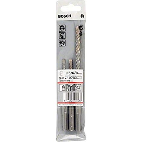Bosch Set di punte per martelli SDS-plus-5 da 3 pz. Ø 5,6,8 x 115mm (1/4)