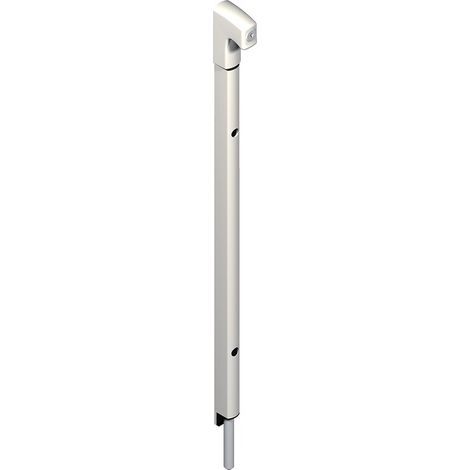 La Croisee Ds – Verrou en applique Danaos tige inox 281mm noir RAL9005 – Aluminium résistant à la corrosion – Installation facile pour portes intérieures et extérieures