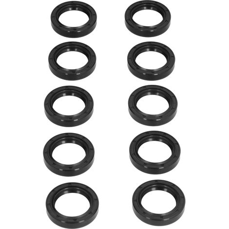 Lot de 10 joints d'étanchéité pour huile, haute température, résistants à l'abrasion et au vieillissement, pour arbres rotatifs industriels. Diamètre extérieur : 52 mm.