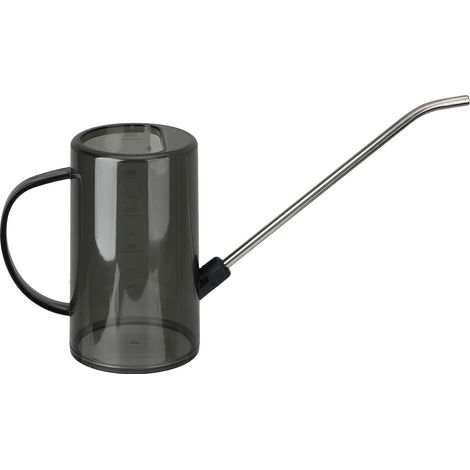 Arrosoir pour plantes d'intérieur et d'extérieur, jardin, fleurs, moderne, petit arrosoir à long bec, transparent noir (1/5)