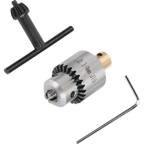 Mandrin de perçage conique JTO micro 0,3-4 mm avec clé et clé de mandrin pour tour et perceuse électrique (1/5)