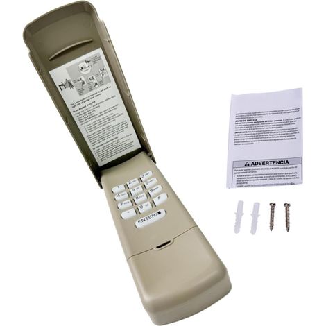 Clavier d'ouverture de porte de garage sans fil, sûr et fiable, compatible avec les modèles Chamberlain 740CB, 750CB, 756CB, 850CB et 853CB.