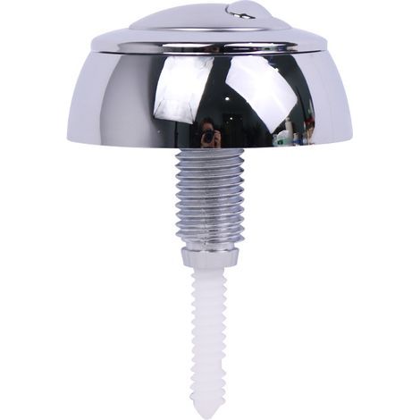 Bouton Poussoir Double Chasse d'Eau pour Siamp Optima 49 Chromé, Réglable de 16 à 50 mm (1/5)