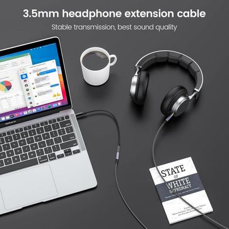 Rallonge Audio Jack 3.5 Mm Mâle Vers Femelle Stéréo 3 Pôles 1M (1/5)