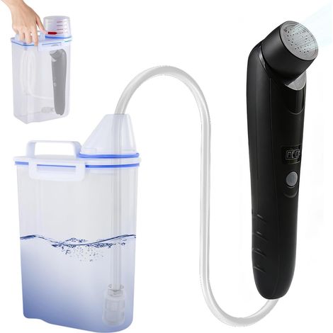 Bidet Portable, 2.5L Bidet Electrique, Douchette à Main pour Toilettes Rechargeable, Extérieur, Camping, Vaporisateur à Main pour Femme, Homme, Soin du Corps-Noir (1/5)