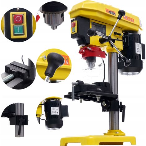 Trapano da banco potente per lavorazione metalli, a colonna, MOC 1850W, KD502 (1/5)