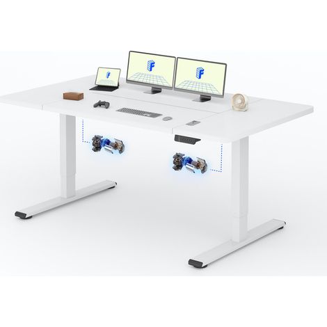 Bureau assis debout 180 x 80 cm – 2 moteurs puissants – Capacité de charge 120 kg – Réglable de 70 à 119 cm – Commande manuelle intuitive – Flexispot