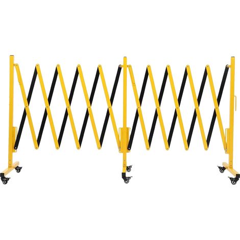 Clôture de jardin extensible, acier robuste, mobilité portable, JAUNE (1/2)