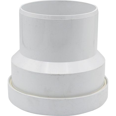First Plast TPGA Tronchetto di tubo ø 100 mm in PVC per WC con attacchi M/F. Colore bianco (1/2)