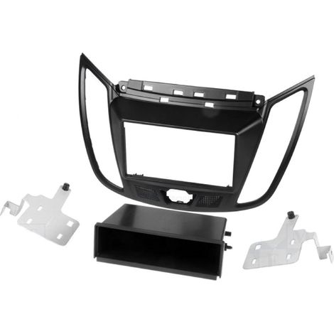 Kit support 2Din compatible avec Ford C-Max-DXA ap10 Ford Kuga-DM2 Facelift ap13 - Noir mat