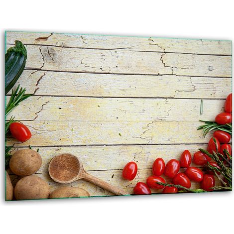 Schneidebrettständer aus Glas, 40x30 cm, Holz (1/5)