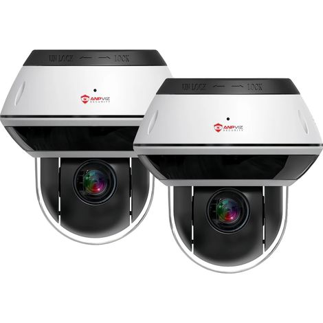 Telecamera dome IP, risoluzione 4K, zoom ottico 5X, 2 telecamere da 8 MP, zoom 2,8-12 mm (1/2)