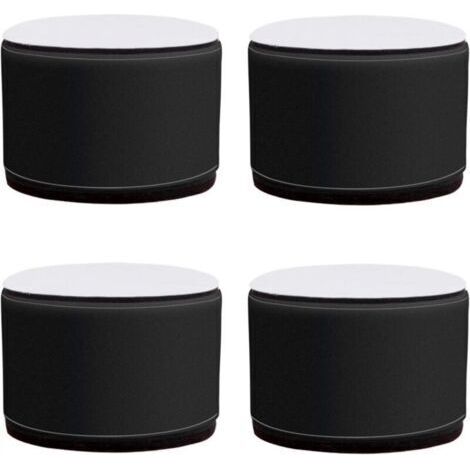 Meubles Jambes4 Meubles de Meubles Tapis Rond Table Basse Pieds Canapé Pied Tapis de Pied Armoires de Ménage Et de Lits Pieds D'Élevage de Pieds Avec Auto-Adhésif/Black/5X6Cm (1/5)