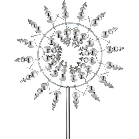 Magische 3D-Windmühlen für den Garten, 360°-Metallwindmühlen, 32 cm große, windbetriebene Windspiele, Skulpturen und Windräder für den Garten (1/5)