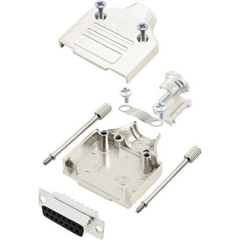 Kit embase SUB-D femelle Nombre de pôles: 15 encitech MHDM-15-DBS-K 6355-0005-12 180 ° fût à souder (1/2)