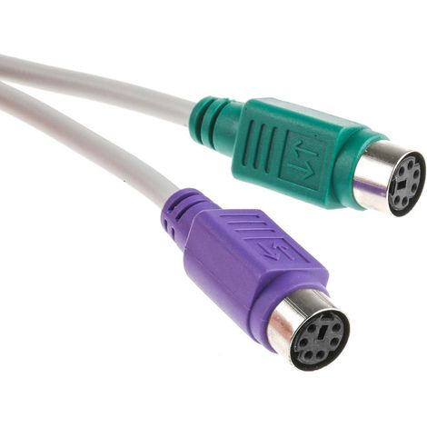 Cordon KVM, USB-A mâle vers Femelle 2 PS2, longueur 300mm ( Prix pour 1 ) (1/3)