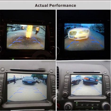 Telecamera posteriore con angolo di visione di 170°, visione notturna, 8 LED, impermeabile (1/4)