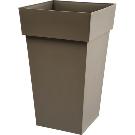 pot toscane 39x39x65 taupe