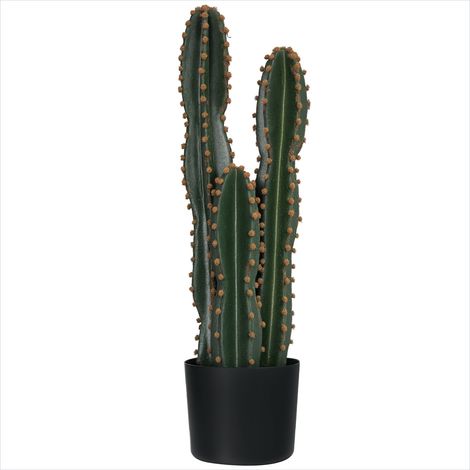 Plante artificielle cactus grande taille Ø17 x 60H cm PE vert (1/5)