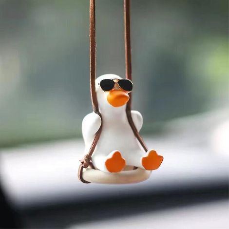 Décoration pendentif balançoire petit canard pour voiture, canard B (1/4)