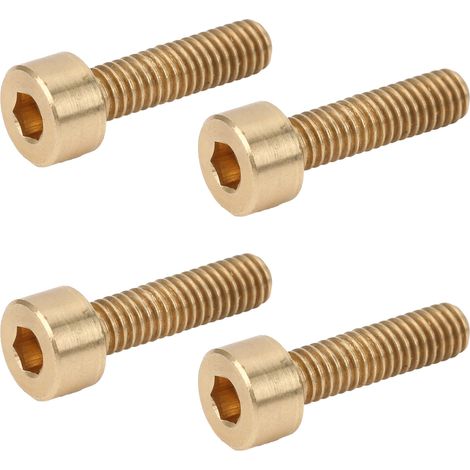 50 Stück Innensechskantschrauben, Kupferbefestigungselemente, Hardware-Werkzeuge, Industriebedarf M4M4x15 (1/5)