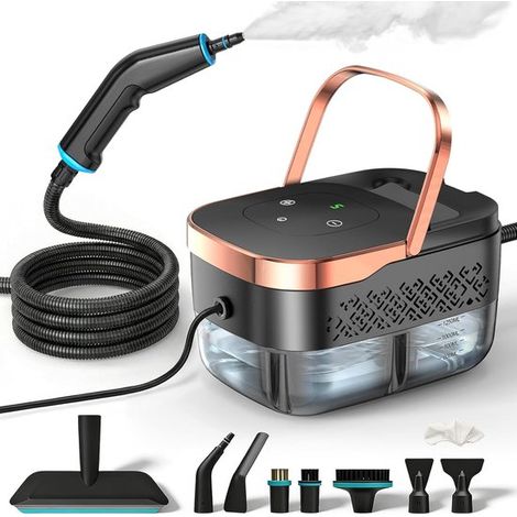 Pulitore a vapore portatile da 2500 W – Pulitore a vapore ad alta pressione – Dispositivo di pulizia multifunzionale (1/5)