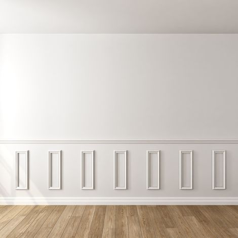 NORDLINGER PRO Zierleistenset Dekor 5 - 180 bis 300cm - Wandleiste aus 100% FSC-Holz für den Unterbau