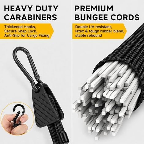 Set of Bungee Cords, Bungee Cords with Hooks (1/3)