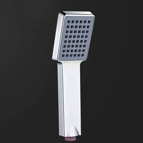 Soffione doccia portatile, ugello universale, soffione doccia booster, soffione doccia in plastica, soffione doccia quadrato in ABS, soffione doccia a pioggia per bagno (1/5)