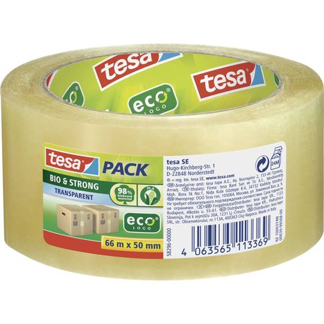 tesa BIO & STRONG 58296 Ruban adhésif d'emballage transparent (L x l) 66 m x 50 mm 1 pc(s) (1/5)