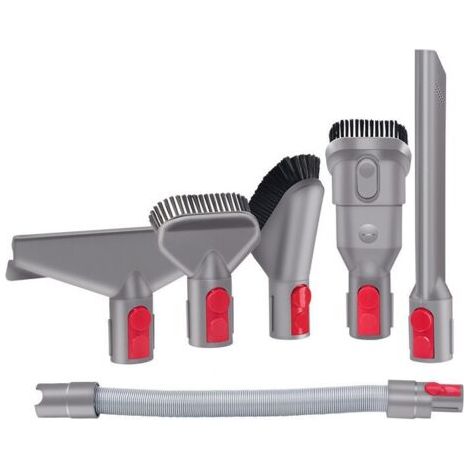 CSPARKV 6 PCS Kit d'accessoires Kit de Fixation avec Tuyau de Rallonge pour Dyson V7 V8 V10 V11 SV10 SV11 Aspirateur sans fil (6 en 1) (1/4)