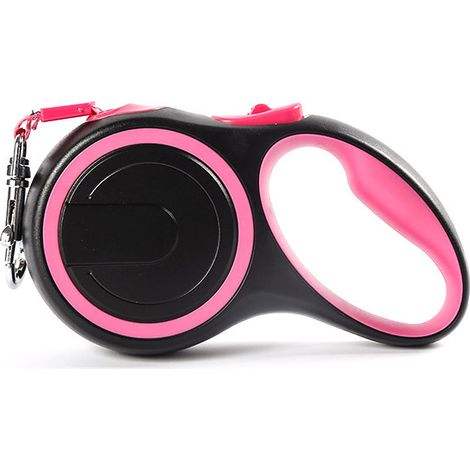 Retractable Leash for Large Dogs, 8M 110lbs 50KG Long Retractable Dog Leash, Heavy Duty Retractable Pet Leash, Automatic Retractable Leash, Pink (1/5)