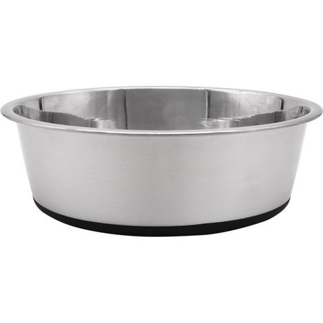 Comedero de acero inoxidable para perros,Con base de silicona antideslizante,Bebedero de acero inoxidable para perros y gatos,17,5 5,4 cm (1/5)