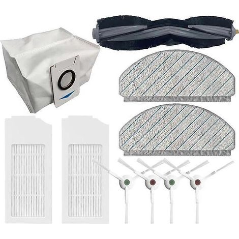 Pour aspirateur robot EcoVacs Deebot T10/T10 Plus : brosse principale, sac à poussière, filtre HEPA et chiffon de nettoyage (1/5)