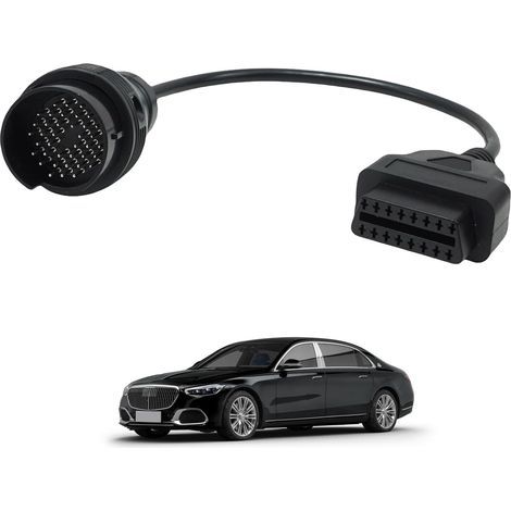 Adaptateur de Diagnostic 38 Broches OBD2, connecteur OBD2 16 pin vers OBD1 38 pin pour Benz, Adaptateur de connecteur OBD Compatible avec Les véhicules Mercedes, câble de 40 cm (1/5)