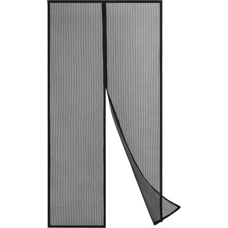Moustiquaire magnétique - Anti-moustiques - Moustiquaire de porte - Rideau anti-mouches - Noir (1/5)