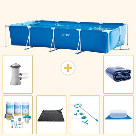 Intex Piscine Tubulaire Rectangulaire - 450x220x84 cm - 7-pièces  S20072 (1/5)