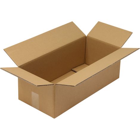 Faltkarton 2-wellig Maße 560x250x180mm Qualität 2.30BC braun braun (1/2)